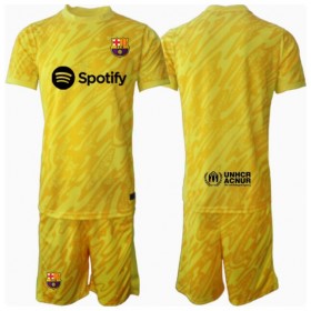 Barcelona Keeper Hjemme skjorte til barn 2024-25 Kortermet (+ korte bukser)